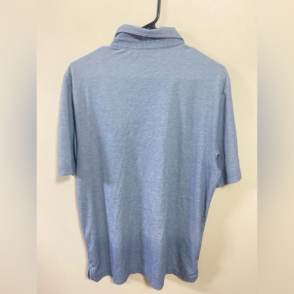 Travis Mathew Men’s TPC Travis Bay Polo Shirt Size M Light Blue - Picture 4 of 12